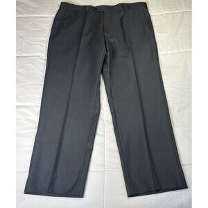 Zignone Pants Mens 40 Gray Super 120s Wool Dress Slacks Flat Front Italian